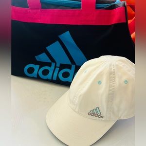 Adidas Sports Gym Duffle Bag and adidas hat